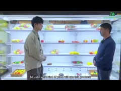 Commercial Multiple Glass Door Multideck open Chiller Refrigeration Built In System video