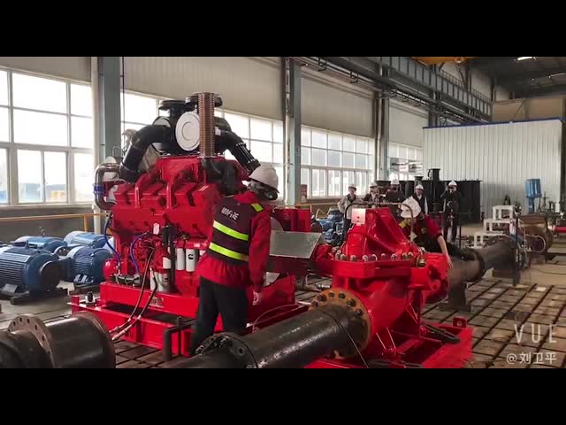 Пожарный насос управляемый электрическим двигателем разделенный случая 500GPM@180PSI для пользы воды