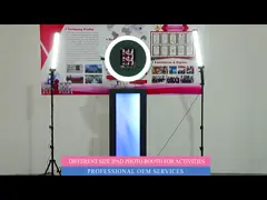 Главная стойка будочки фото Ipad наклона со светлым Photobooth Ipad с дисплеем Lcd video