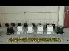 Двойные головы закручивают машину искры холодных фейерверков свадьбы 1300w машины искры крытую video