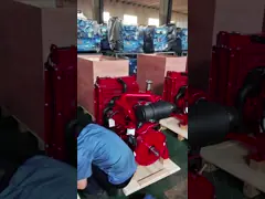 красный цвет 3000рпм насоса силы 65КВ главной силы 65КВ двигателя дизеля 4ДЖБ1-ТГ2 противопожарный video