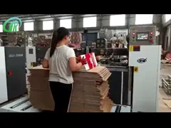 Машина коробки машины коробки коробки OEM шить рифленая подержанная video