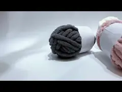 100% полиэстер пряжи синеля DIY пряжа вязания крючком коренастого пушистая для тюфяка подушки половика video