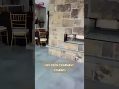 Four pole golden Chiavari Chair chair 9ZJ01 with seat bag