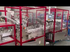 Horizontal Lotion Automatic Cartoner Packaging Machine 30-65pcs/min with Liner video
