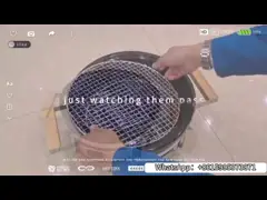 Kitchenware нержавеющей стали БАРБЕКЮ гриля Kamado черноты таблицы керамический video