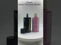 Luxury Silkscreen Printing Glass Perfume Bottle 100ml OEM video