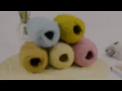 Изготовленная на заказ вискозная упаковка бумаги ремесла вязания крючком пряжи ленты рафии video