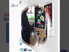 Киоск ресторана обслуживания собственной личности касания pCAP 32 дюймов с программным обеспечением кассового аппарата video