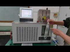 Автоматический тестер температуры замерзания ASTM D1177 для хладоагентов ASTM D2386 двигателя video