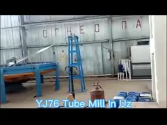 Линия мельницы трубки стали углерода модели YJ32 гальванизировала стальную трубу делая машину video