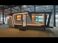 Маленький дом на колесах из легкой стали с хорошим качеством и лучшей ценой video