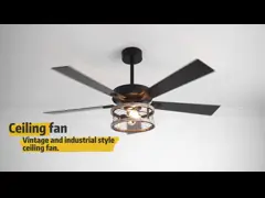 CB SAA ETL 5 Blades Classic Ceiling Fan With Light For Living Room