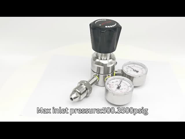 Соединитель газового баллона регулятора газа азота КГА590 высокого давления 4000фунтов видео