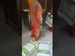 4-5T/H Простая суховая смесительная установка с клапанной упаковочной машиной video