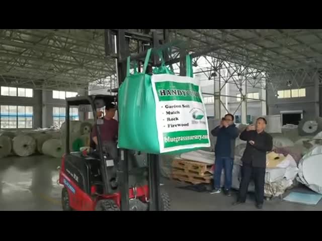 LDPE 1000KG BOPPは袋の原料230gsm PPジャンボ袋を印刷した
