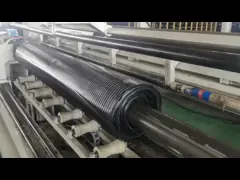 Geotextile Geogrid HDPE одноосный для подпорной стенки 90KN video