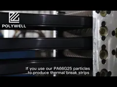 Ориентированная на заказчика термальная лента барьера для изолированных оконных рам сломанного моста алюминиевых video