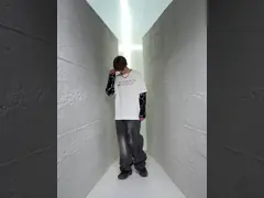 Снежинки печати слойки рукава производителя одежды небольшого количества футболка поло случайной длинной свободная Unisex video