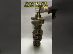 Doosan DB58TI 62.02101-0045A Excavator Engine Crankshaft For DH150-7 DH220-5 DH225-7 Isuzu 6BD1