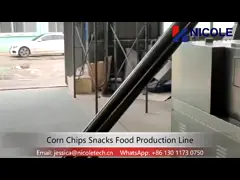 Автоматические закуски машины/маиса производства сопенного риса делая машину video