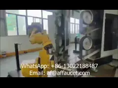 RTAF-AG0204L- DUAL-Stations- Robot Grinding Machine Robot Grinder For Large Size Brass Faucet