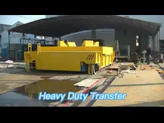 75t Steel Plate Transfer Electric Rail Flatbed Cart