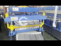 Черепица листа крыши двойного слоя гофрировала крен панели формируя профиль машины стальной video