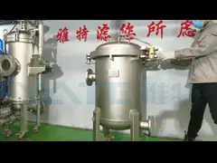 304 316 промышленный фильтр мешка очищения отработанной воды этапа снабжения жилищем водяного фильтра Мулти video