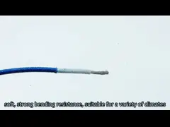 Silicone Rubber Insulation Fiberglass Weave Fire Resistant Cable For Instrumentation