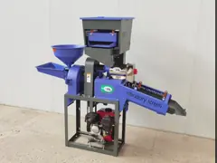 Тип 4 бензина в 1 совмещенной машине падиа машины 7.0HP мельницы риса вылущивая video