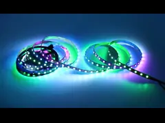Прокладка пиксела СИД 300Pixels света прокладки WS2812B СИД RGB гибкая 5050SMD индивидуальная Addressable 16.4FT 60Pixels/M video