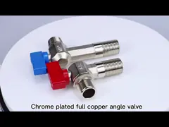 Гидравлический угловой вентиль 3/4 дюймов, OEM клапана воды туалета Bathroom video