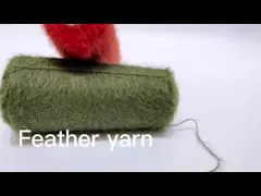Пряжа 100% нейлона пряжи пингпонга пера для вязать свитера шарфа video