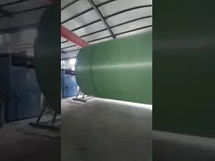 Контейнер танка хранения FRP ISO9001 GRP горизонтальный для нефтехранилища воды video