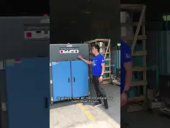 OOD-9 6.4KW суша сушильщика подноса шкафа смолы зерен промышленной печи пластикового video