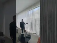 Вертикаль PVC рулонных штор 89mm 127mm простая ослепляет SGS ROHS CE ткани video