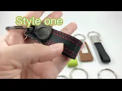 Неподдельная кожаная бронзовая ключевая цепь подгоняла персонализированную бирку ключевой цепи автомобильную ключевую video