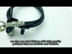 Motorcycle Motor Stainless Steel Braided Hose Assembly SAEJ1401 Anti Aging