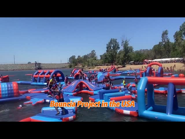 Bouncia Floating Water Park For Lake