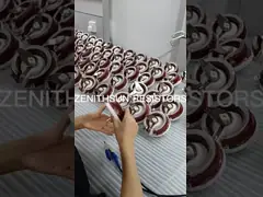 сила реостата керамического потенциометра раны провода подноса 100Watt роторная video