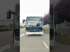 10.5м Чистый электрический автобус Электрический городской автобус 30 мест Школьный автобус. video