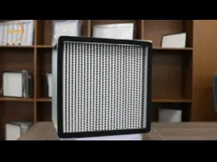 H14 EU13 EU14 глубоко плиссируют фильтр клобука подачи фильтра HEPA с алюминиевой фольгой video