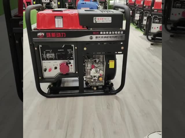 電気マニュアル4の打撃6kw単一シリンダー ディーゼル発電機