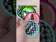 Лазер оптовой продажи отрезал изготовленный на заказ спортклуб фирменного наименования изготовленный на заказ логотип вышил заплатам для одежды video