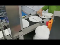 China Disposable Facial Mask Shaped Sachet Pack Machine Can With Facial Masl Folding Machine supplier