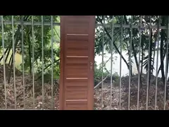 Дверь меламина HDF самого последнего современного гостиничного номера MDF межкомнатных дверей дома грецкого ореха простого дизайна деревянного деревянная