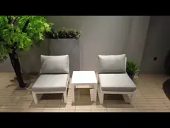 Уступ софы кресел для отдыха диван-кровати открытого бассейна загорая снабжает фаэтон подкладкой video