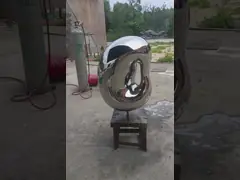 Stainless Steel Small Garden Sculpture 1.0m Height Indoor Ornaments For Hotel video