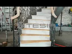 Винтовая лестница самого лучшего материального мраморного шага плавая высококачественная с мрамором